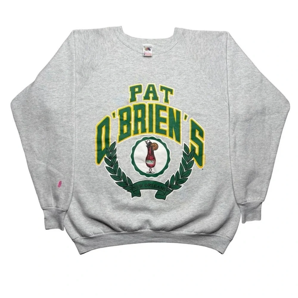 Vintage 90s St. Patrick's Day, Pat O'Brien's Obriens New Orleans beer sweater‎